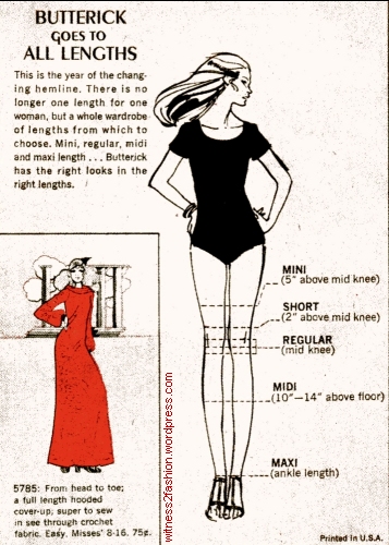 Skirt Lengths: Mini, Midi, Maxi, 1970 ...